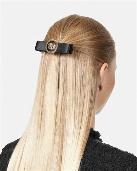 clip capelli versace|Versace Gianni Ribbon Hair Clip .